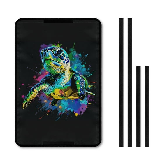 Yuyamidu Colorful Sea Turtle RV Door Window Shade Universal Camper Trailer Blackout Window Cover RV Side Door Window Shade Cover Accessories for Inside Camper