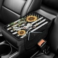 thumbnail image 1 of Yuyamidu Cow Center Console Cover for Car Truck SUV Sunflower Auto Armrest Seat Box Cover Accessories American Flag Car Arm Rest Cover Universal Car Center Console Cushion Pad, 1 of 7