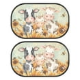 thumbnail image 1 of Yuyamidu Cow Family Car Window Shades for Side Window 2 PCS Sunflower Car Window Sun Shades Bee Car Rear Window Shade for Kids Car Window Sun Protection Auto Accessories, 1 of 7