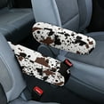 thumbnail image 1 of Yuyamidu Cow Print Car Front Seat Armrest Cover Anti-Scratch Car Armrest Handle Cover Soft Auto Armrest Decor Accessories Universal Fit Most Vehicles, 1 of 7