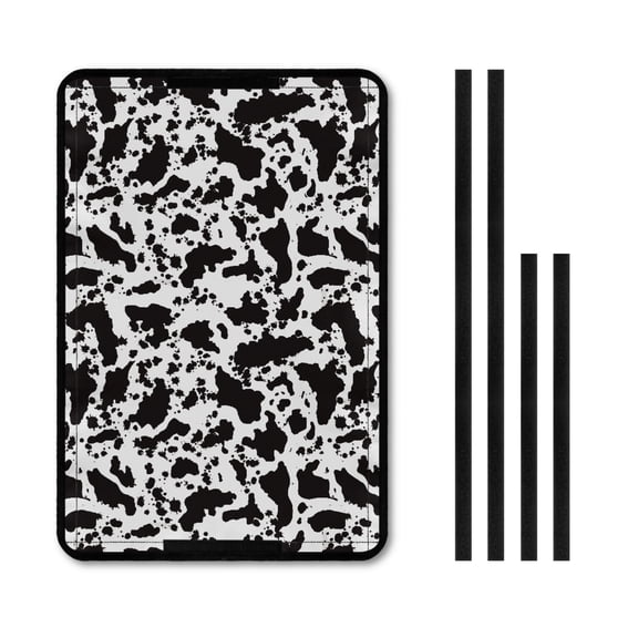 Yuyamidu Cow Print RV Door Window Shade Foldable Camper Trailer Blackout Window Cover Summer RV Door Window UV Protection Cover, Universal Size 26 x 17