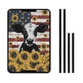 thumbnail image 1 of Yuyamidu Cow RV Door Shade Window Cover American Falg RV Door Window UV Protection Cover Sunflower Side Door Window Shade Cover Camper Door Windows Sunshade, 1 of 7