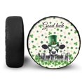 thumbnail image 1 of Yuyamidu Cow Tire Cover Spare Tire Covers Green Leaf Camper Spare Tire Cover, Keeps Dirt, Rain, and Sun Away from Your Spare Tire, St. Patrick's Day Decor, 1 of 5