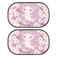 thumbnail image 1 of Yuyamidu Cute Axolotl Car Window Shade for Side Window Cherry Blossom Sun Shade for Car Window Sunshade 2 Pack Sun Visor for Car SUV Truck Blocks Heat and Glare Protection, 1 of 7