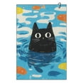 thumbnail image 1 of Yuyamidu Cute Black Cat Golf Towel for Women Portable Golf Towels for Cleaning Golf Ball Club Putter Iron for Golf Bag, Blue, 1 of 7