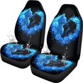 thumbnail image 1 of Yuyamidu Cute Cat Front Car Seat Covers Blue Flowers Automotive Seats Cover Fit for Most of SUV, Sedan, Truck Waterproof Bucket Seat Cover Auto Interior Sets, 1 of 6