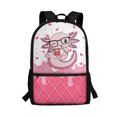 thumbnail image 1 of Yuyamidu Cute Pink Axolotl School Backpack for Girls, Lightweight Student Daypack with Multi Pockets for Elementary Class, Travel & Daily Use, 1 of 6