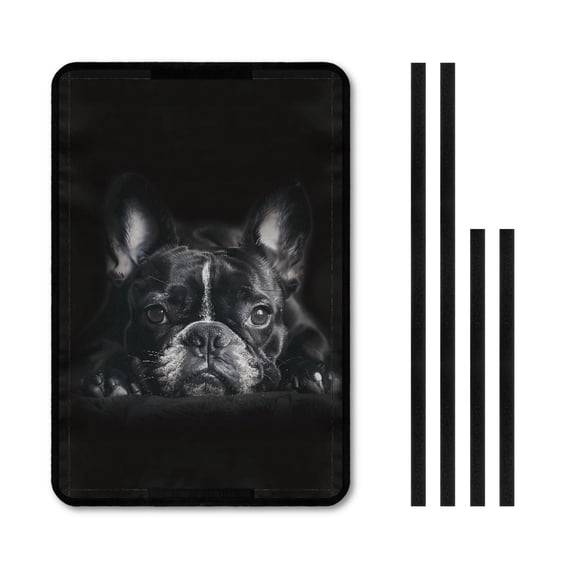 Yuyamidu Cute Pug RV Door Window Sunshield Cover Dog Travel Trailer Camper Sunshade UV Sun Heat Protection Reflective Blockout Skylight Sunshade, Black