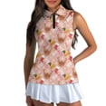 thumbnail image 1 of Yuyamidu Cute Reindeer Sleeveless Golf Shirts for Woman Size M HO-HO-HO Athletic Tennis Shirts Christmas Quarter Zip Collared Golf Clothes Workout Tank Tops Lightweight Running Hiking Pullover, 1 of 8