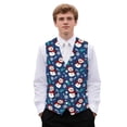 thumbnail image 1 of Yuyamidu Cute Snowman Men's Suit Vest Christmas Formal Dress Waistcoat Xmas Tree Casual Business Vests for Suit or Tuxedo with Adjustable Back Strap, Size XL, 1 of 7