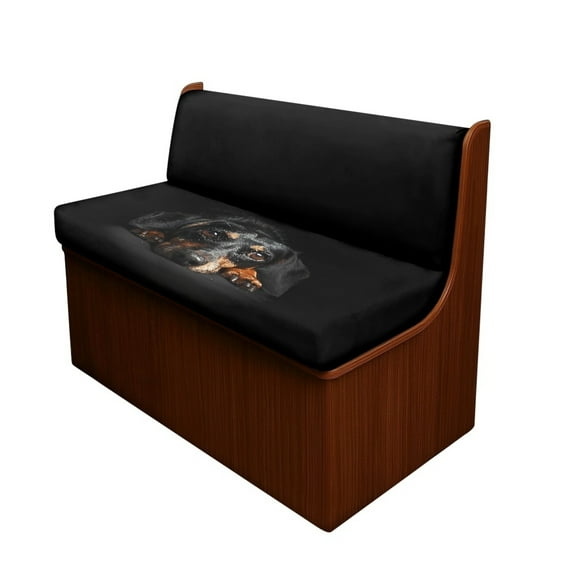 Yuyamidu Dachshund RV Dinette Cushion Covers Cute Camper Cushion Covers Black Camper Cushion Slipcover 1 Pcs Bench Cover 1 Pcs Backrest Cover RV Decor