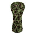 thumbnail image 1 of Yuyamidu Deer Golf Ball Golf Club Headcover Green Camo Golf Head Protective Cover PU Leather Driver Fairway Wood Hybrid Head Cover, 1 of 7