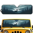 thumbnail image 1 of Yuyamidu Deer Windshield Sun Shade for Jeep Wrangler JL JLU & Gladiator, Camo Hunting Front Window Sun Visor Blocks UV Rays Foldable Sunshade, 1 of 7
