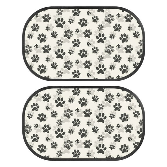 Yuyamidu Dog Paw Back Window Sun Shades for Car Cute Car Window Sun Shades for Baby Portable Car Window Shade for Baby Sun Blocker for Car Windows