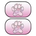 thumbnail image 1 of Yuyamidu Dog Paw Car Side Window Sunshade Cherry Blossom Auto Vehicle Sunshades 2 Pcs Pink Car Rear Window Sun Visor Protector Block UV Rays Sun Protection Window Covers, 1 of 7