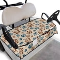 thumbnail image 1 of Yuyamidu Dog Paw Golf Cart Seat Covers Golf Ball Club Car Golf Cart Seat Towel Blanket with Pockets Fits for Club Car and More 2 Person Seat Golf Carts, Easy to Install and Clean, 1 of 7