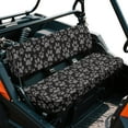 thumbnail image 1 of Yuyamidu Dog Paw UTV Seat Cover Cute Mule Bench Seat Cover with Backrest Cover Replacement Compatible with Kawasaki Mule 3000 3010 3020 4000 4010 2001-2023 2025, Black, 1 of 6