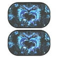 thumbnail image 1 of Yuyamidu Dolphin Sun Shade for Car Window Baby Car Window Sun Shades Hibiscus Automotive Window Sunshades Blue Cling Car Sun Shade for Windows 2 Pack Car Accessories Protection, 1 of 7