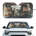 thumbnail image 1 of Yuyamidu Driving Cat Car Window Shade Cute Windshield Sun Shade for Van SUV Big Sedan Personalized Sunshade for Car Windshield Automotive Accessories, 1 of 7