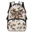 thumbnail image 1 of Yuyamidu Duck Camo Bow School Backpack for Kids Elementary School Bookbag Middle School Book Bags 6th Grade Girls Backpacks 17 Inch School Bag with Bottle Side Pockets, 1 of 7