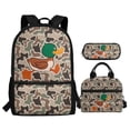 thumbnail image 1 of Yuyamidu Duck Camouflage School Backpack with Lunch Box for Kids Boys 7-8 Years Old Middle School Book Bag for Girls 1st Grade/2nd Grade Large Capacity Schoolbag Set of 3, 1 of 7