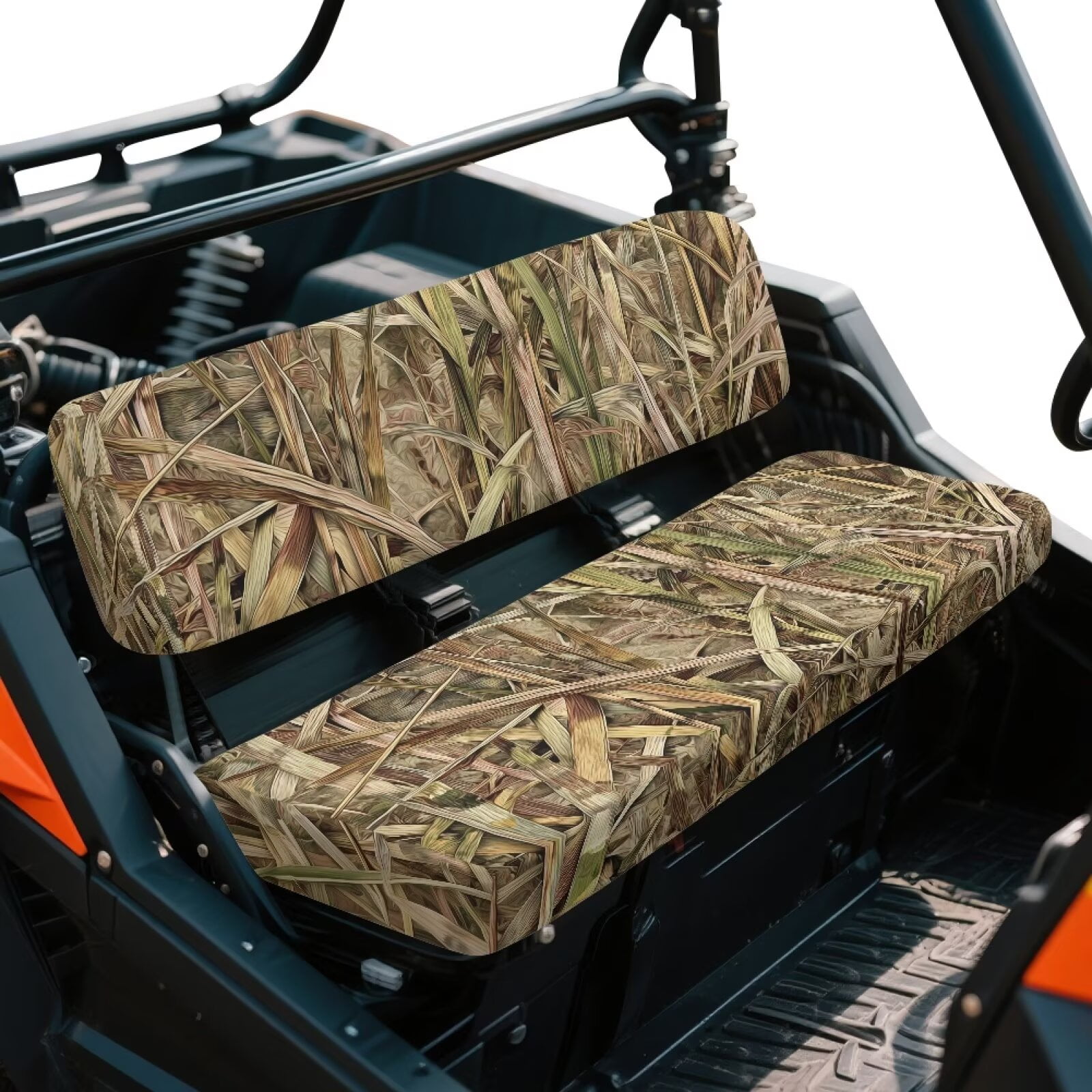 Yuyamidu Duck Hunter Camouflage UTV Seat Cover Anti Slip Mule Bench Seat Cover All-Weather Protection UTV Seat Accessories for Kawasaki Mule 2009-2024 4000 4010/2001-2018 3000 3010