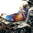 thumbnail image 1 of Yuyamidu Eagle Flag ATV Seat Cover Waterproof Material Non-Slip 4 Wheeler Seat Cover All Weather ATV Protection Accessory Compatible with Most Models, 1 of 7