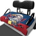 thumbnail image 1 of Yuyamidu Eagle Golf Cart Seat Covers with Pockets 250th USA Flag Golf Cart Seat Towel Covers for Club Car Seat Towel Blanket Fits Two-Person Golf Cart Seats, Universal Fit, 1 of 7