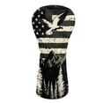 thumbnail image 1 of Yuyamidu Eagle Golf Head Cover for Golf Head Green American Flag Golf Club Head Cover for Driver/Fairway/Hybird Club Protection, PU Leather, 1 of 7