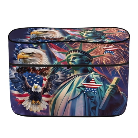 Yuyamidu Eagle Propane Tank Cover 30lb, Patriotic American Flag Camper RV Propane Tank Cover Trailer Travel Accessory for RV, Travel Trailer, Camper