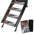 thumbnail image 1 of Yuyamidu Eagle RV Step Covers 4 Pack Stair Covers for RV Accessories American Flag RV Step Rug for RV Mobile Home Camper Trailers Non-Slip RV Carpet for Steps, 1 of 7