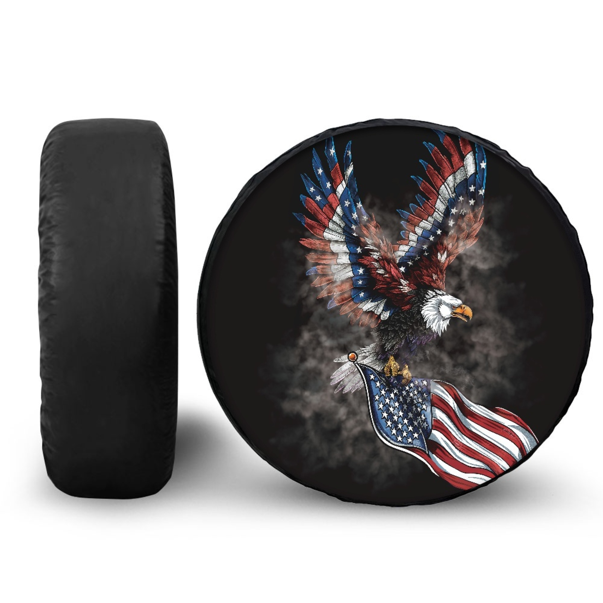 Yuyamidu Eagle Tire Covers American Flag Wheel Spare Tire Covers ...