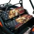 thumbnail image 1 of Yuyamidu Eagle UTV Seat Cover Anti-Scratch American Flag UTV Bench Seat Cover Compatible with Kawasaki Mule 3000 3010 3020 4000 4010 (2001-2023 2025), 1 of 6