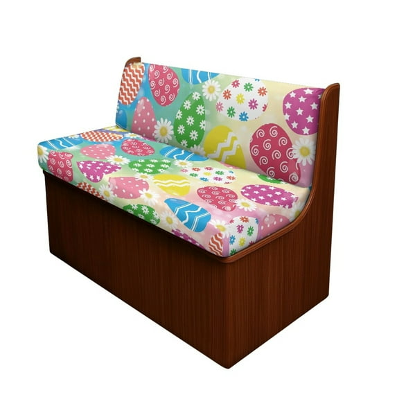 Yuyamidu Easter Egg RV Dinette Cushion Covers Daisy Camper Cushion Slipcovers 2 Pack RV Seat Covers Stretchy RV Dinette Couch Protector for RV Camper Accessories