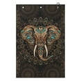 thumbnail image 1 of Yuyamidu Elephant Golf Towel Brown Boho Flowers Golf Ball Towel Coral Velvet Large Golf Accessories Soft Comfortable Fabric Lightweight and Easy to Carry Wipe Clubs Balls Sweaty Hands, 1 of 7