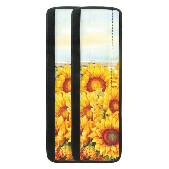 Yuyamidu Fall Sunflower Refrigerator Door Handle Cover 2 PCS Kitchen Appliance Handle Cover Easy to Install Handle Protector for Fridge Microwave Dishwasher Oven Cabinet