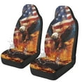 thumbnail image 1 of Yuyamidu Fire Eagle Front Seat Covers for Cars Driver American Flag Car Seat Cover Waterproof Bucket Seat Covers for SUV Truck Sedan, 1 of 7