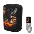 thumbnail image 1 of Yuyamidu Fire Eagle Golf Bag Cover American Flag Golf Bags Dust Cape for Men Women Golfer Almost Fits All for Tour Bags/Golf Bags/Carry Cart/Stand Bags, 1 of 8
