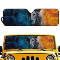 thumbnail image 1 of Yuyamidu Fire Lion Windshield Sunshade for UV Rays & Heat Protection, Cool Sun Visor Suitable for Wrangler, Compass, Gladiator & Renegade, 1 of 7