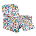 thumbnail image 1 of Yuyamidu Floral Reclining Chair Covers 4 Pieces Soft Recliner Sofa Slipcovers with Pocket Easy to Install Slip Covers for Recliners with Arms Non Slip Furniture Protector, 1 of 8