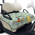 thumbnail image 1 of Yuyamidu Funny Dinosaur Golf Cart Seat Covers Golf Ball Golf Cart Seat Towel Blanket Fits in Club Car Other 2-Seat Golf Carts Decoration, Green, 1 of 8