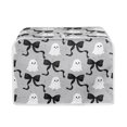thumbnail image 1 of Yuyamidu Ghost Bow 2 Slice Toaster Cover Stain Resistant Bread Maker Dust Cover Wide Slot Kitchen Small Appliance Protective Cover Anti Smudge Halloween Kitchen Decor, 1 of 7