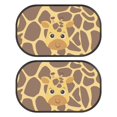 thumbnail image 1 of Yuyamidu Giraffe Print Car Side Window Sunshade Cute Auto Vehicle Sunshades 2 Pcs Car Rear Window Sun Visor Protector Block UV Rays Sun Protection Window Covers, 1 of 7