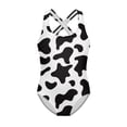 thumbnail image 1 of Yuyamidu Girls One Piece Swimsuit Milk Cow Bathing Suit Hawaii Swimwear Crossback Sleeveless Training Swimsuit Quick Dry Beach Wear, 1 of 7