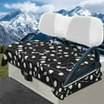 thumbnail image 1 of Yuyamidu Golf Ball Golf Cart Seat Covers Black Golf Cart Cushion Covers Flannel Warm Club Car Cushion Covers Outdoor Decorations, 1 of 8