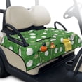 thumbnail image 1 of Yuyamidu Golf Ball Golf Cart Seat Covers with Shortage Pockets Green Golf Cart Towel Seat Covers for Club Car Universal Fit Portable, 1 of 8