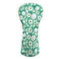 thumbnail image 1 of Yuyamidu Golf Ball Golf Club Head Covers for Woods and Driver Fairway Hybrids, Green Daisy Golf Head Covers Waterproof PU Leather Golf Club Cover Accessory, 1 of 7