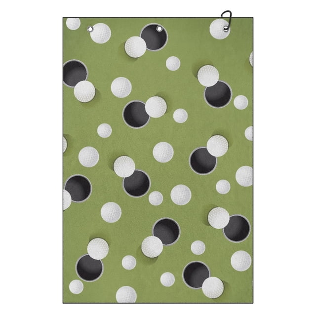 Yuyamidu Golf Ball Golf Towels Absorbent Coral Velvet Towel to Remove Sand Mud Dirt and Sweat Soft Fabric for Golf Bags, Cart or Club