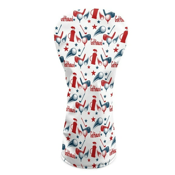 Yuyamidu Golf Print Golf Club Head Covers for Men Golf Accessories Club Covers for Driver 3/5 Fairway Woods Hybrids