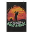 thumbnail image 1 of Yuyamidu Golf Print Golf Towel Sunset Golf Towels Coral Fleece Golf Accessories Soft Comfortable Fabric Funny Prints Clean Golf Ball Clubs Bag Cart, 1 of 7